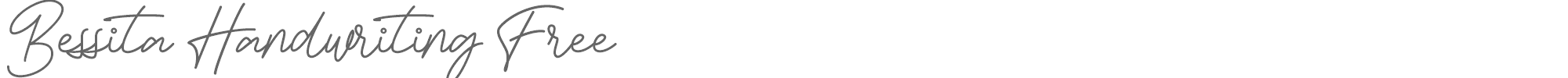 Bessita Handwriting Bessita Handwriting Free.otf font preview